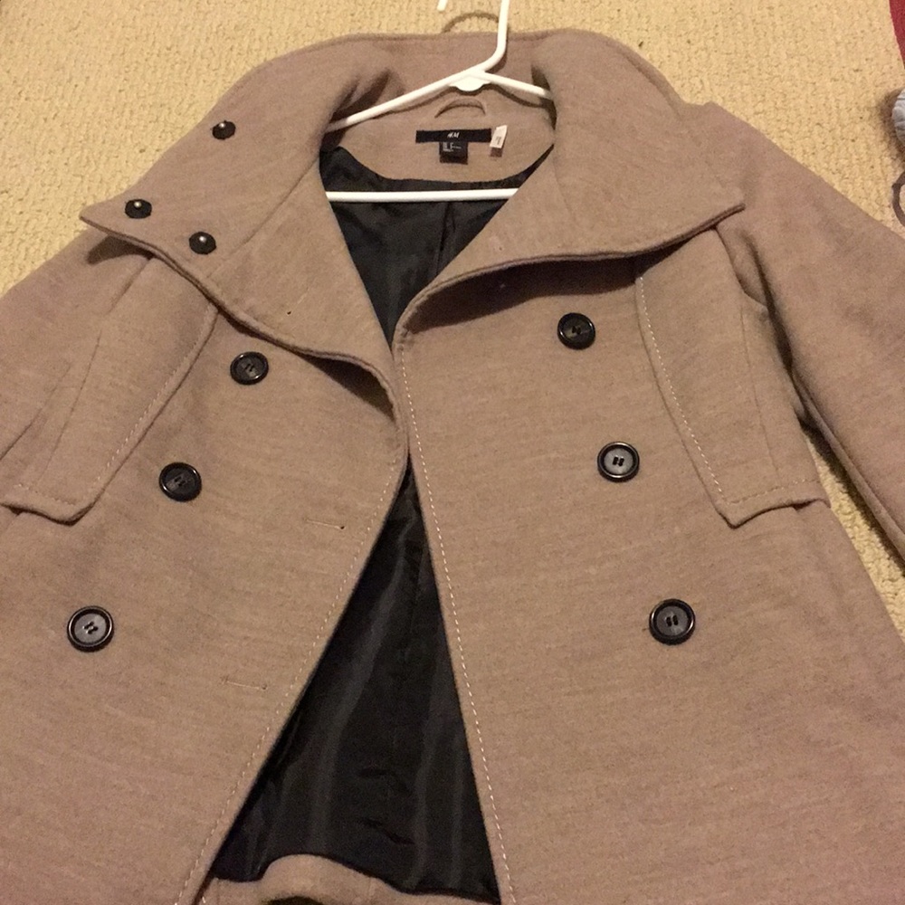 Tan pea coat